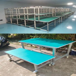 Customizable Alloy ESD <b>Worktable</b> & Workbench for Cleanroom Laboratory and Industrial Assembly Production Line - Product Image 2