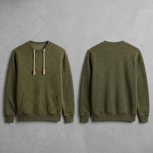 Sweat-shirt à capuche en polaire pour homme, coupe oversize, épaules tombantes, logo personnalisé, épais, sportif, écologique, 370g, doublé, respirant - Product Image 1