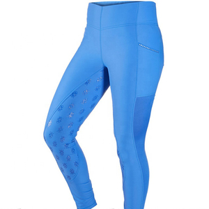 High waist printed leggings <b>Mesh</b> panel cutout design Ankle length breathable pants Color blocking horse riding - Product Image 3