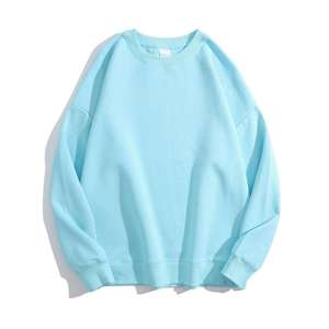 Wholesale High Quality 300gsm Cotton Polyester Blank Drop Shoulder Custom Crewneck Oversized Sweatshirt for <b>Men</b> - Product Image 3