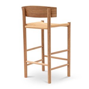 Modern Solid Teak Wood Bar Chair Durable Wooden Counter <b>Stool</b> for Home Kitchen Cafe Bar Furniture Wholesale Supplier - Product Image 5