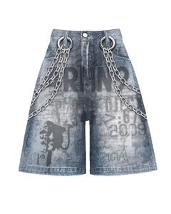 Men's Black Embroidered Bermuda Shorts With Drawstring Waist And Letter Logo Design Casual Style - Product Image 5