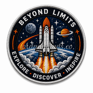 Wholesale Custom Embroidered Adventure Patch | Mountain Forest Logo Embroidery <b>Badge</b> | Iron-On & Sew-On Patch Manufacturer - Product Image 2