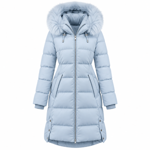 Chaqueta Parka Larga para Mujer, para Invierno, con Relleno de Algodón, Informal, Talla Grande, Chaqueta Deportiva, Venta al Por Mayor - Product Image 3