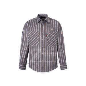 Cotton Fire Resistant Henley Shirt CAT2 NFPA2112 Welding Work <b>Long</b> sleeve Popular Selling Triple Stitch Fitted FR Safety Red - Product Image 1