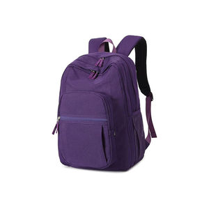 Customized Durable <b>Navy</b> Blue Polyester <b>Backpack</b> Zipper Large Capacity Embroidery Decoration-Fashion Style Four Seasons Travel - Product Image 2