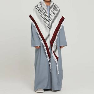 Venta al por mayor de Abayas Bisht de Dubái de alta calidad para niños musulmanes, tallas grandes, Thobe árabe para Eid, Túnica saudí 100% algodón - Product Image 2