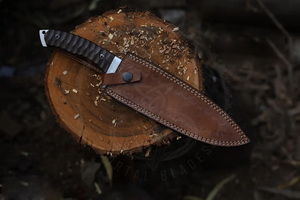 Custom Handmade D2 Steel Hunting Bowie Knife With <b>Comfortable</b> Grip Micarta Handle Hunting Bowie Camping Outdoor Knives - Product Image 3
