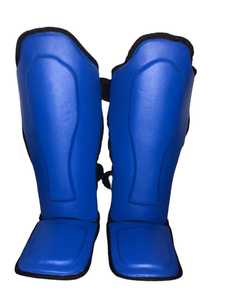 Protector de Espinillas de Cuero/PU/Nylon Premium para Entrenamiento de Kickboxing, MMA y Muay Thai - Product Image 4