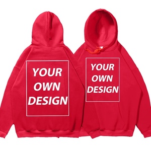 <b>Pink</b> Hooded <b>Sweatshirt</b> Oversized Fit Front Pocket Digital Print Casual Solid Color Winter Wear Fleece Material Men's - Product Image 4