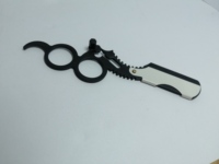 Rasoir droit professionnel Maclura à lame unique avec manche en acier inoxydable importé, couleur personnalisée, rasoir de barbier pour hommes