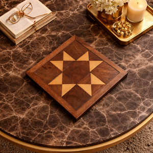 Ensemble de puzzles Tangram en bois faits à la main |   Casse-tête triangulaire en bois de rose indien |   Jeu éducatif IQ pour enfants et adultes - Product Image 4