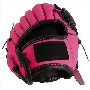 Warpro Industry Pink Synthetic <b>Baseball</b> <b>Glove</b> Left-Handed Throw Split Finger Catcher Position Hook and Loop Closure All Seasons - Product Image 3