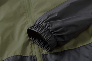 Men Coated Lightweight Waterproof Windbreaker Outdoor <b>Raincoat</b> Stand Collar Zipper Closure Pockets for All-Weather Protection - Product Image 4