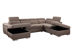 <span class=keywords><strong>Sofá</strong></span> <span class=keywords><strong>Cama</strong></span> Convertible Impermeable de Tela de Microfibra con Almacenamiento, <span class=keywords><strong>Sofá</strong></span> Seccional en Forma de L, <span class=keywords><strong>Sofá</strong></span> <span class=keywords><strong>Cama</strong></span> Plegable para Espacios Pequeños - Product Image 6