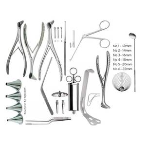 ชุดเครื่องมือผ่าตัดหู คอ จมูก สำหรับศัลยกรรมกระดูกและข้อ ทำจากสแตนเลสสตีล ชุดอุปกรณ์ผ่าตัดหู คอ จมูก ที่มีความแม่นยำสูง ทนทาน - Product Image 6