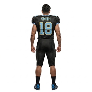 Custom Heavyweight Polyester Mesh American Football Jersey Short Printed Team Name Youth Amateur Teams <b>Game</b> Day OEM Manufacturer - Product Image 2