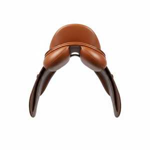 Silla de montar de cuero premium, cómoda para saltar, equipo de equitación duradero, diseño multiusos. - Product Image 2