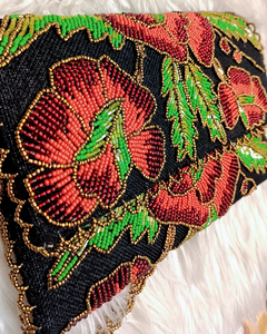 Stylish Designer Hand Clutch with Floral <b>Needlework</b> for Women Wedding and Festive Outfit Matching - Product Image 5