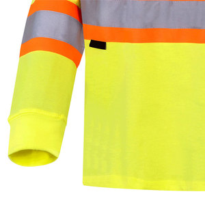 Workwear Security Safety Tshirt Hi <b>Vis</b> Safety Work <b>T</b> <b>Shirt</b> Long Sleeve Reflective <b>High</b> Visibility Hi <b>Vis</b> Work Safety <b>T</b> <b>Shirt</b> - Product Image 3