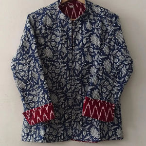 เสื้อโค้ทผู้หญิงถักนิตติ้งแบบมีฮู้ดลายพิมพ์ฟล็อก ผ้าฝ้ายบุนวม สำหรับฤดูหนาว ปี 2026 สินค้าขายดี งานแฮนด์เมด สไตล์วินเทจ เป็นมิตรกับสิ่งแวดล้อม ระบายอากาศได้ดี - Product Image 2