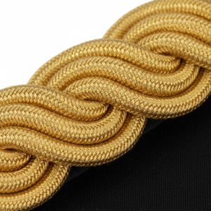 Épaulettes en fil métallique faites main personnalisées avec design personnalisable sans sangle pour uniforme de service - Broderies Wallow - Product Image 4