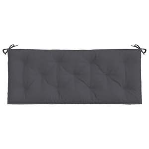 Coussin de banc de jardin en tissu Oxford anthracite 100% polyester, coussins et oreillers d'extérieur - Product Image 4