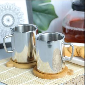 Taza Aislada de Doble Pared de Acero Inoxidable con Asa, Apta para Bebidas Frías y Calientes - Product Image 2