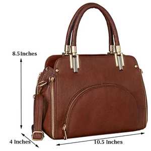 Vente chaude 10 pouces sac à main en cuir de qualité supérieure 9 pouces de hauteur avec chaînes décoration Lady Style personnalisé emballé de l'Inde - Product Image 4