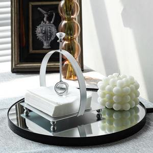 Porte-serviettes moderne en acier inoxydable doré, design vertical pour tables carrées, pour la maison, le restaurant, le service de thé - Product Image 6