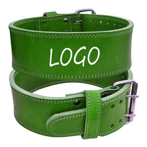 Cinturón de levantamiento de pesas de cuero vacuno transpirable y ajustable de alta calidad para soporte lumbar en gimnasio y powerlifting, venta al por mayor personalizada - Product Image 1