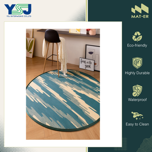 Alfombras de Exterior Resistentes a la Corrosión e Impermeables de Buena Calidad Hechas en Tailandia, Alfombra Redonda de Plástico 100% Polipropileno a Bajo Precio - Product Image 2