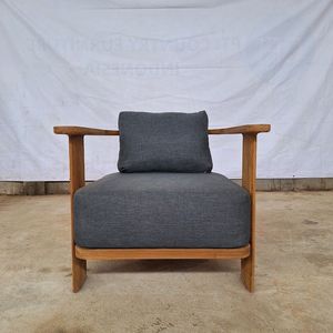 Sofá de patio de teca para exteriores, hecho en Indonesia, muebles de madera maciza - Product Image 3