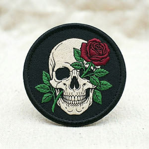 Patch brodé thermocollant Tête de Dragon Vert Yeux Rouges Créature Mythique, Badge Rond, Applique Tactique pour Motard, Fourniture en Gros - Product Image 4