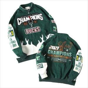 Vente en gros de streetwear personnalisé veste Letterman vintage varsity bomber veste pour hommes en fourrure et col côtelé veste de baseball veste en laine - Product Image 2