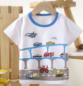 Nueva Colección de Verano del Fabricante, Camisetas y Polos para Niñas, Tejido de Punto de Algodón Puro de Manga Corta para Niños - Product Image 4