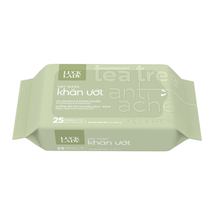 Toallitas Húmedas Femeninas Vietnam Luck Lady, 25 Unidades, Alta Calidad, Sin Tejido, Aroma Natural, Extra Suaves, Cuidado Íntimo Diario - Product Image 2