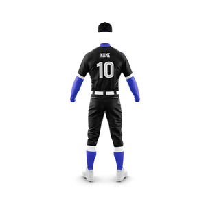 Ensemble d'uniformes de baseball personnalisés - Vente en gros à bas prix, logo personnalisé, 100% polyester respirant, impression par transfert thermique, unisexe - Product Image 3