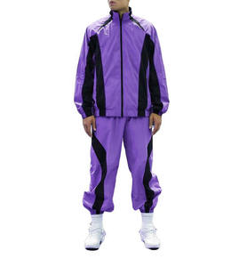 Conjuntos de chándal cortavientos de alta calidad para hombre, chaqueta impermeable para correr al aire libre con bolsillo con cremallera, traje cortavientos reflectante - Product Image 1