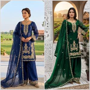 Vente flash : Ensemble haut et palazzo pour femme, prêt-à-porter, pour soirée, mariage ou festival, disponible au prix d'usine - Product Image 2