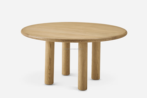 Modern <b>Wooden</b> <b>Round</b> <b>Dining</b> <b>Table</b> Set for Home Apartment Farmhouse Villa Hotel Hospital School <b>Dining</b> Rooms - Product Image 6