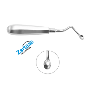 Cureta ósea Mod.USA con mango hueco ovalado en ángulo izquierdo No. Fabricante y Exportador de Instrumentos Quirúrgicos de 0 a 16 cm - Product Image 3