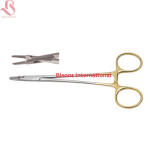 Portaagujas Manuales Ryder de Acero Inoxidable BISONS, Instrumento Quirúrgico con Certificación CE ISO13485 - Product Image 1