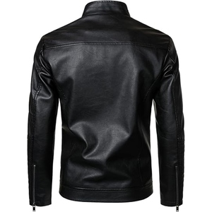 Men's Premium Quality Leather Jacket Fashionable Cow Leather Jacket Winter Motorcycle Racing bomber jacket for men - Product Image 4