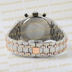 นาฬิกาเพชรสไตล์ฮิปฮอปสองสี - Product Image 5