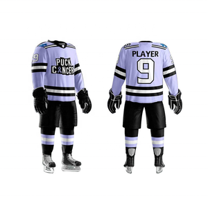 Uniformes unisex de calidad superior para pantalones de hockey sobre hielo, conjunto personalizado de OEM fabricado en fábrica, uniformes con nombre de equipo - Product Image 6