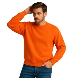 Sudadera de moda para hombre, negra, de invierno, cálida, con forro polar, 100% algodón, transpirable, ecológica, para gimnasio, de color liso, con cuello tipo jersey. - Product Image 3