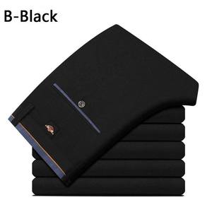 Pantalones largos informales de negocios de moda de primavera y otoño para hombre, pantalones formales rectos elásticos para hombre, talla grande 28-40-B- - Product Image 1