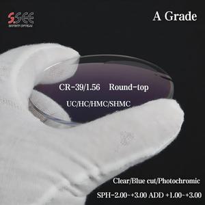 Çin'in sıcak satış 1.50 1.56 yuvarlak üst bifokal optik <span class=keywords><strong>Lens</strong></span> 70/28mm düşük fiyat temizle veya beyaz cam HMC kaplama - Product Image 3