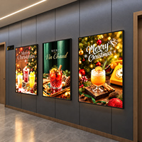 Boîte à lumière rotative personnalisée, affichage publicitaire LED, panneau double face pour la promotion commerciale des magasins de détail